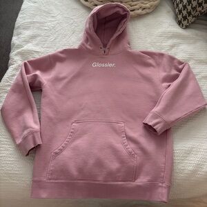 Glossier Dusty Pink Hoodie